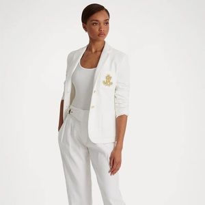 *Brand New* Ralph Lauren White Anfisa Blazer, Size Medium (tags on!)